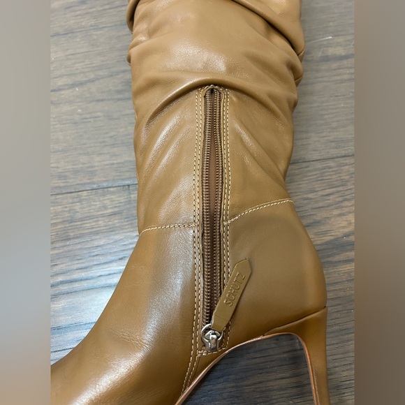 SCHUTZ - Ashlee Up Knee High Slouchy Nappa Leather Boot Size 5 - Picture 11 of 16